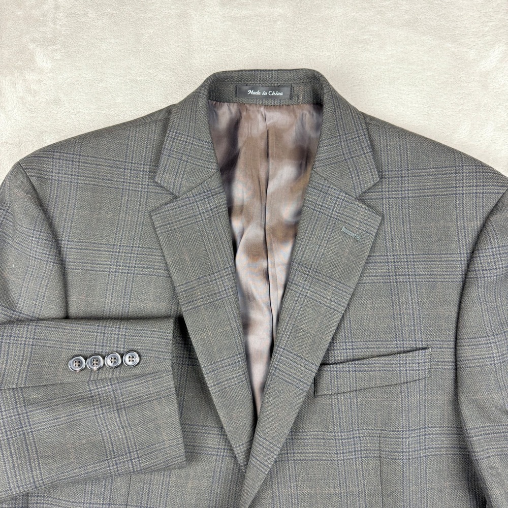 Lauren Ralph Lauren Blazer Men 38S Wool Plaid Sport Coat Preppy Two Button EUC